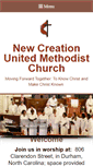 Mobile Screenshot of newcreationumcdurham.org
